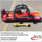 Preview: Schlegelmulcher AG 200cm Mulcher Front- und Heckanbau Mähwerk hydraulisch verschiebbar rot/anthrazit