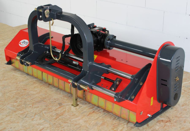 AVS Schlegelmulcher DP-A 155cm Mulcher mittelschwere Ausführung Mähwerk hydraulisch verschiebbar Profi rot