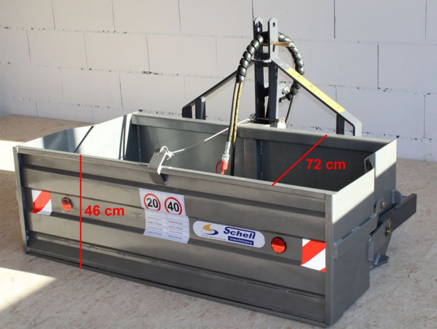 AVS Heckcontainer Heckschaufel 140cm Traktor Kippmulde hydraulisch