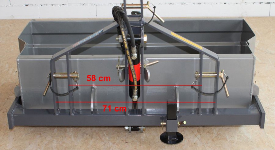 AVS Heckcontainer Heckschaufel 120cm Traktor Kippmulde hydraulisch