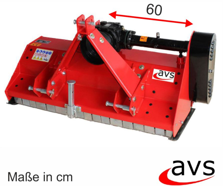 AVS Schlegelmulcher EFGC 155cm Mulcher Mähwerk rot