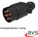 Anhängerstecker 7-polig KFZ Stecker für Anhänger Kunststoff