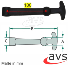 Haubenhalter 150mm Gummi Spanner Verschluss Traktor Schlepper Anhänger