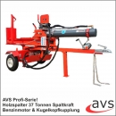 AVS Holzspalter 37 Tonnen Benzinmotor fahrbar vertikal horizontal